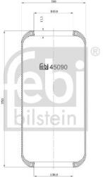 Febi Bilstein Burduf, suspensie pneumatica FEBI BILSTEIN 45090 (45090)