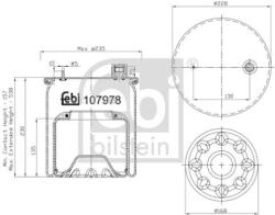 Febi Bilstein Burduf, suspensie pneumatica FEBI BILSTEIN 107978 (107978)