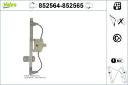 VALEO Mecanism actionare geam VALEO 852564 (852564)