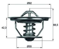 MAHLE Termostat, lichid racire MAHLE TX 35 75 (TX 35 75)