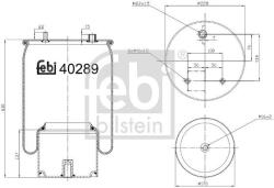 Febi Bilstein Burduf, suspensie pneumatica FEBI BILSTEIN 40289 (40289)