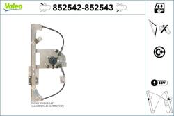 VALEO Mecanism actionare geam VALEO 852542 (852542)