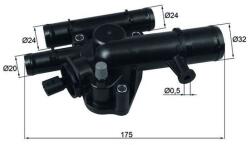 MAHLE Termostat, lichid racire MAHLE TI 243 89 (TI 243 89)
