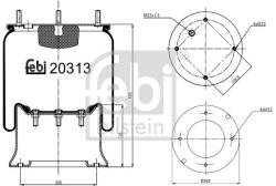 Febi Bilstein Burduf, suspensie pneumatica FEBI BILSTEIN 20313 (20313)