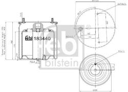 Febi Bilstein Burduf, suspensie pneumatica FEBI BILSTEIN 183440 (183440)