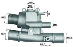 MAHLE Termostat, lichid racire MAHLE TI 124 88 (TI 124 88)