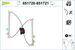 VALEO Mecanism actionare geam VALEO 851720 (851720) - fixbox
