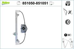 VALEO Mecanism actionare geam VALEO 851050 (851050)