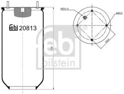 Febi Bilstein Burduf, suspensie pneumatica FEBI BILSTEIN 20813 (20813)