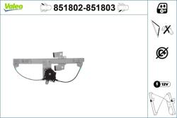 VALEO Mecanism actionare geam VALEO 851802 (851802)