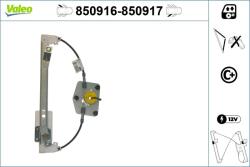 VALEO Mecanism actionare geam VALEO 850916 (850916)