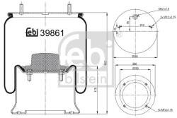 Febi Bilstein Burduf, suspensie pneumatica FEBI BILSTEIN 39861 (39861)