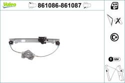 VALEO Mecanism actionare geam VALEO 861087 (861087)