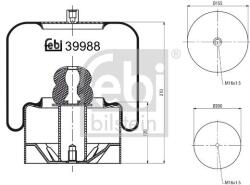 Febi Bilstein Burduf, suspensie pneumatica FEBI BILSTEIN 39988 (39988)