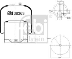 Febi Bilstein Burduf, suspensie pneumatica FEBI BILSTEIN 38363 (38363)