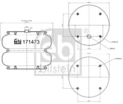 Febi Bilstein Burduf, suspensie pneumatica FEBI BILSTEIN 171473 (171473)