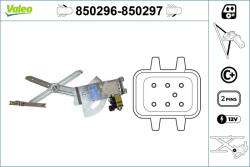 VALEO Mecanism actionare geam VALEO 850296 (850296)