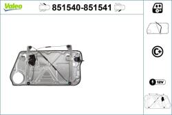 VALEO Mecanism actionare geam VALEO 851540 (851540)