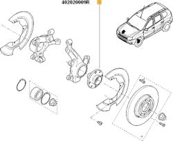 Original Renault Butuc roata ORIGINAL RENAULT 40 20 200 09R (40 20 200 09R)