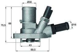 MAHLE Termostat, lichid racire MAHLE TI 149 88 (TI 149 88)