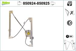 VALEO Mecanism actionare geam VALEO 850924 (850924)