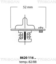 TRISCAN Termostat, lichid racire TRISCAN 8620 11682 (8620 11682)