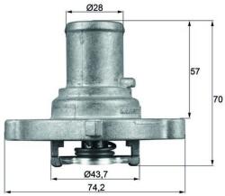 MAHLE Termostat, lichid racire MAHLE TI 122 87D (TI 122 87D)