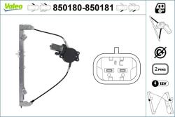 VALEO Mecanism actionare geam VALEO 850180 (850180) - fixbox