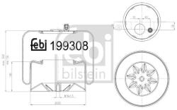Febi Bilstein Burduf, suspensie pneumatica FEBI BILSTEIN 199308 (199308)