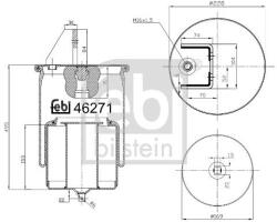Febi Bilstein Burduf, suspensie pneumatica FEBI BILSTEIN 46271 (46271)