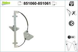 VALEO Mecanism actionare geam VALEO 851060 (851060)