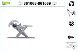 VALEO Mecanism actionare geam VALEO 861069 (861069)