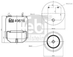 Febi Bilstein Burduf, suspensie pneumatica FEBI BILSTEIN 49616 (49616)