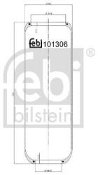Febi Bilstein Burduf, suspensie pneumatica FEBI BILSTEIN 101306 (101306)