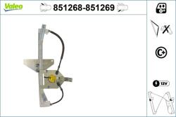 VALEO Mecanism actionare geam VALEO 851268 (851268) - fixbox