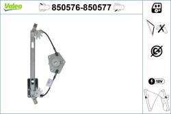 VALEO Mecanism actionare geam VALEO 850576 (850576) - fixbox