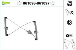 VALEO Mecanism actionare geam VALEO 861096 (861096)