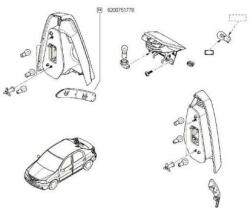 Original Renault Reflector ORIGINAL RENAULT 8200751778 (8200751778)