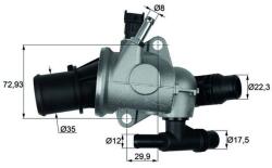MAHLE Termostat, lichid racire MAHLE TI 152 88 (TI 152 88)