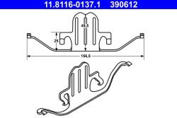 ATE Arc, etrier frana ATE 11.8116-0137.1 (11.8116-0137.1)