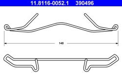 ATE Arc, etrier frana ATE 11.8116-0052.1 (11.8116-0052.1)