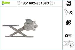 VALEO Mecanism actionare geam VALEO 851682 (851682)