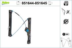VALEO Mecanism actionare geam VALEO 851644 (851644)