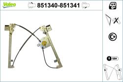 VALEO Mecanism actionare geam VALEO 851340 (851340)