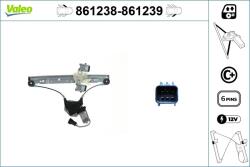 VALEO Mecanism actionare geam VALEO 861238 (861238)