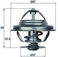 MAHLE Termostat, lichid racire MAHLE TX 21 80D (TX 21 80D)