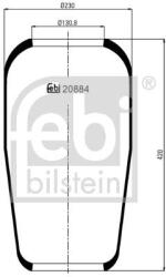Febi Bilstein Burduf, suspensie pneumatica FEBI BILSTEIN 20884 (20884)
