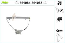 VALEO Mecanism actionare geam VALEO 861084 (861084)