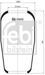 Febi Bilstein Burduf, suspensie pneumatica FEBI BILSTEIN 39906 (39906)