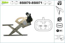 VALEO Mecanism actionare geam VALEO 850070 (850070) - fixbox